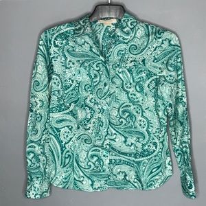 Michael Kors long sleeve button up blouse